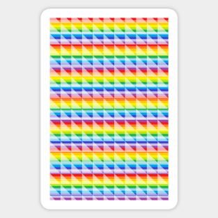 Rainbow Triangle Striped Pattern Sticker
